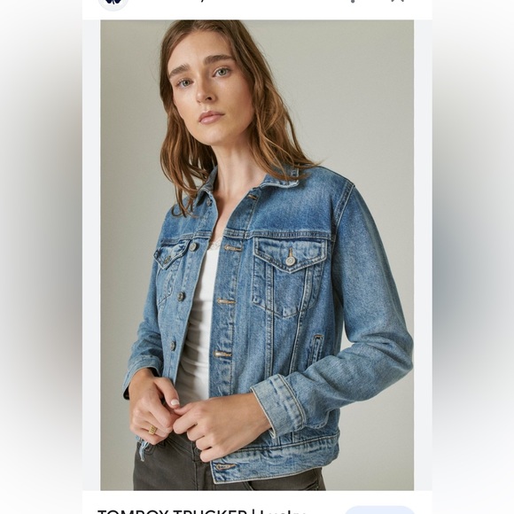 Lucky Brand Jackets & Blazers - Lucky 🍀 brand Tomboy Trucker denim jacket, size XS, Color: Jacinto River